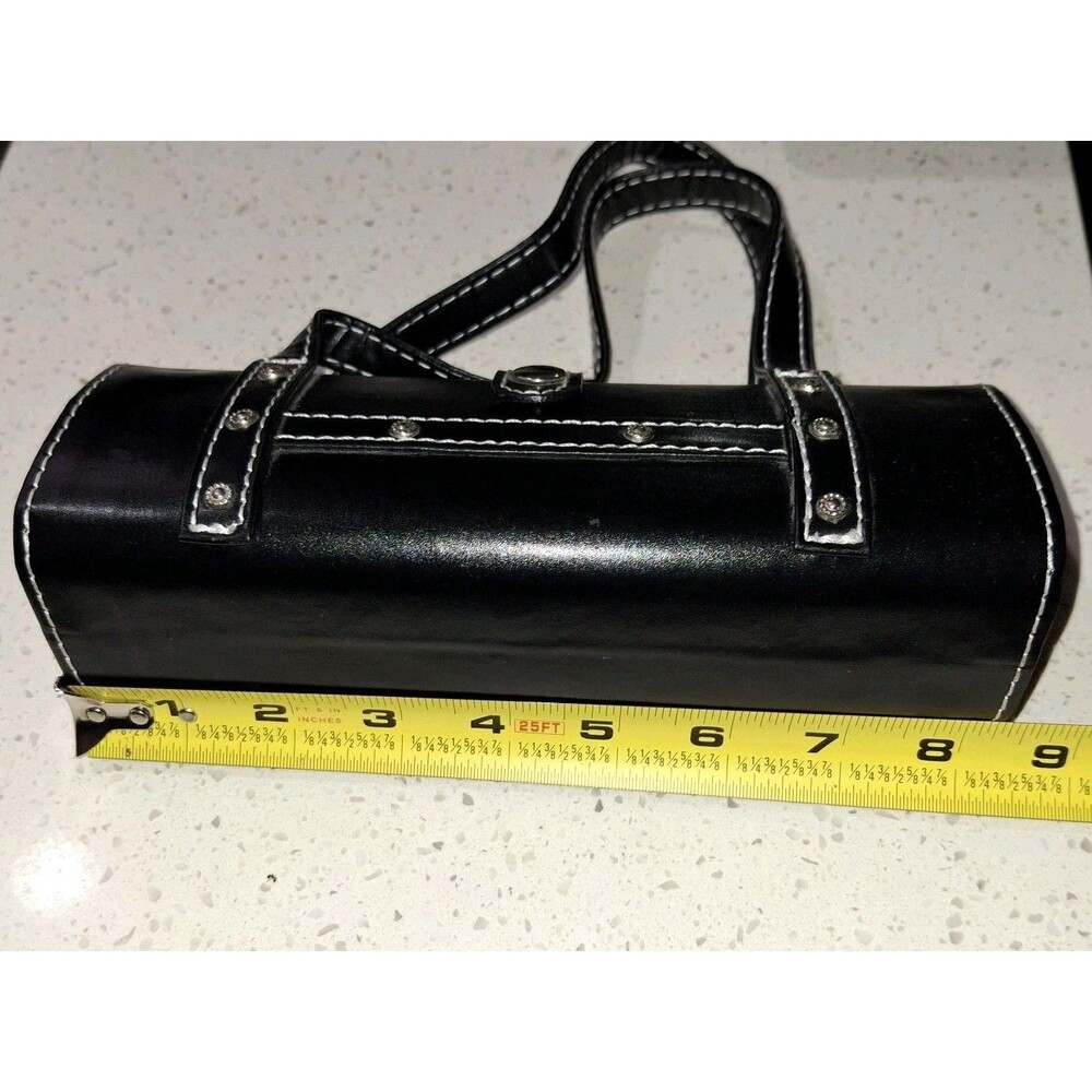 Black Small Rectangular Handbag Cosmetic Purse Wi… - image 6